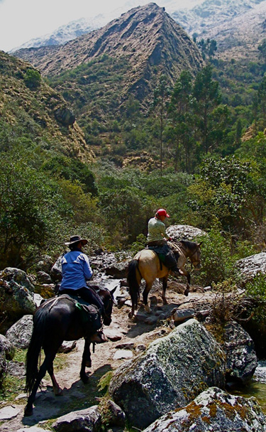 Andes horse ride Peru